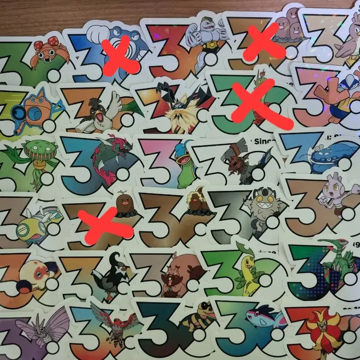 [BUNJANG] 30th Anniversary Logo Sticker Set / 포켓몬 30주년 로고 스티커(일괄 가능)