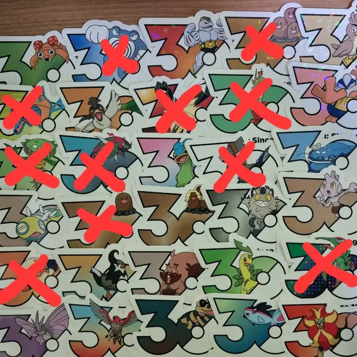 [BUNJANG] 30th Anniversary Logo Sticker Set / 포켓몬 30주년 로고 스티커(일괄 가능)