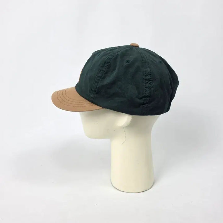 [BUNJANG] CA4LA CA Embroidered Cap Green Beige Short Brim Hat / CA4LA 카포라 CA 자수 볼캡 그린베이지 숏챙 모자 free.0325