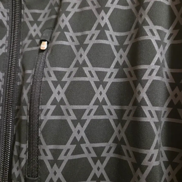 [BUNJANG] Adidas Golf Black Pattern Track Jacket L / 아디다스 골프 블랙 패턴 트랙 자켓 L