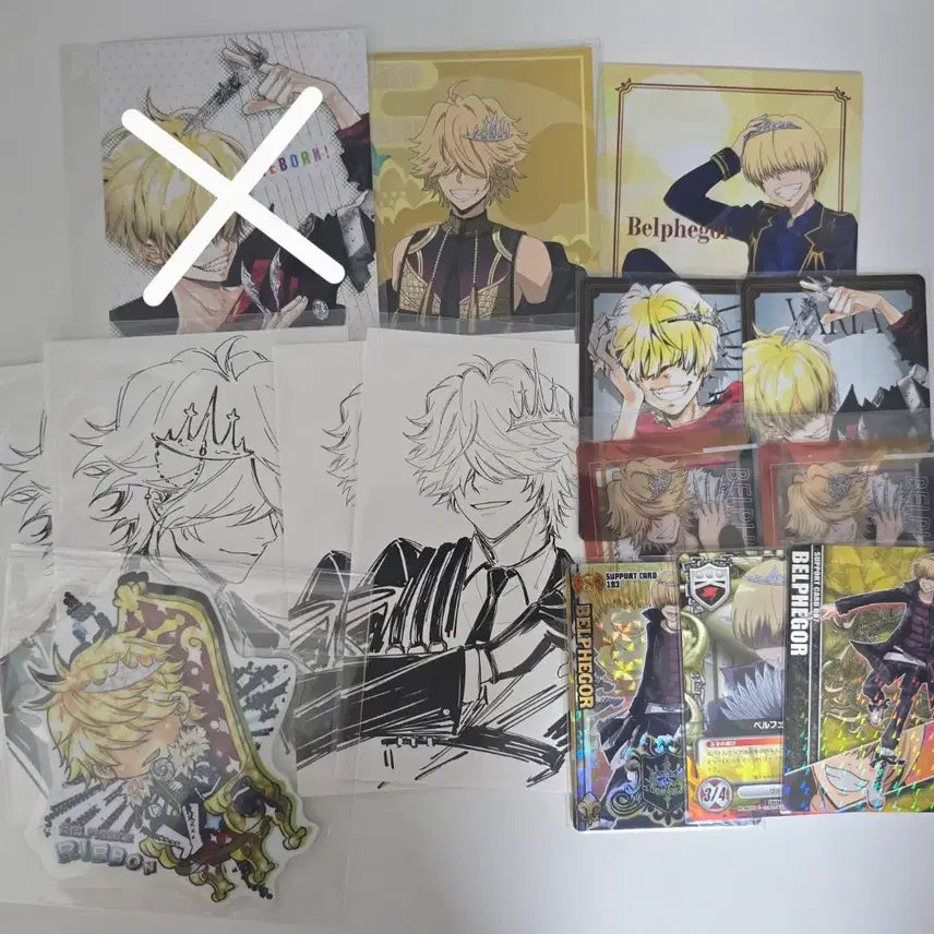 [BUNJANG] Katekyo Hitman Reborn! Belphegor Goods Set / 가정교사 히트맨 리본 벨페고르 굿즈 세트