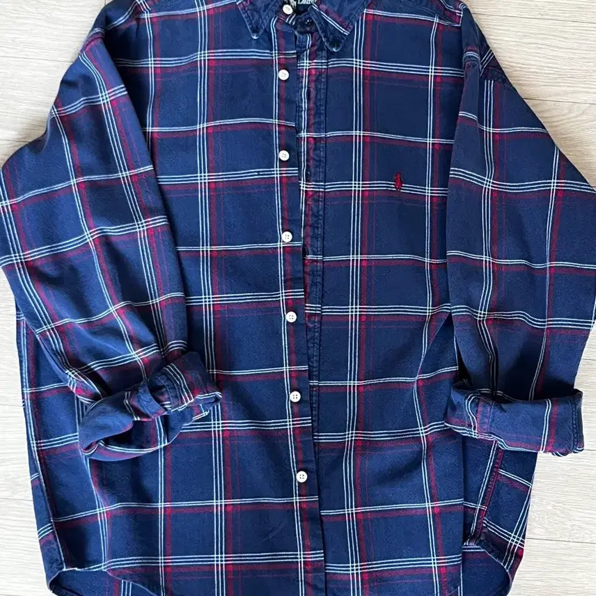 [BUNJANG] Polo Ralph Lauren Check Shirt Navy / 폴로 체크셔츠 네이비