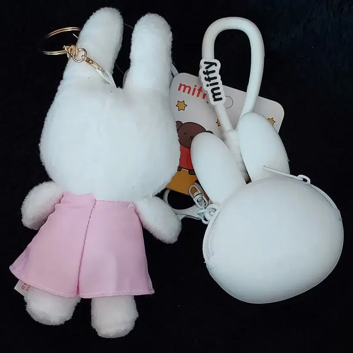 [BUNJANG] Miffy Keychain &amp; Pouch Charm Set / 미피키링  &amp;  파우치키링