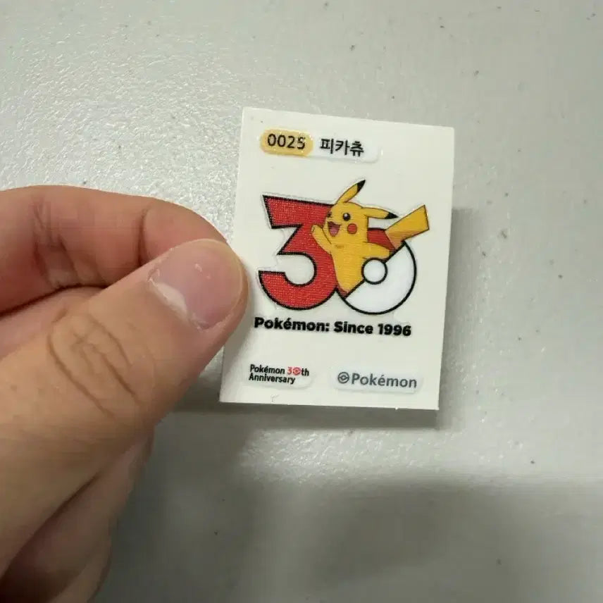[BUNJANG] Pokemon 30th Anniversary Pikachu Sticker / 포켓몬스터 30주년 피카츄 띠부실
