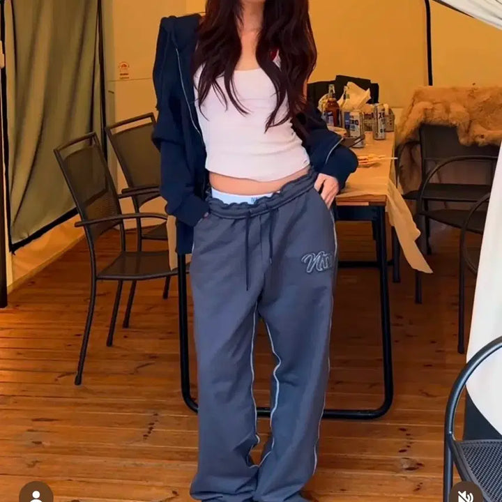 [BUNJANG] Nominnical Sweatpants L / 노미니컬 스웻팬츠   헤더먼트 글로니 리본빛 헤이그