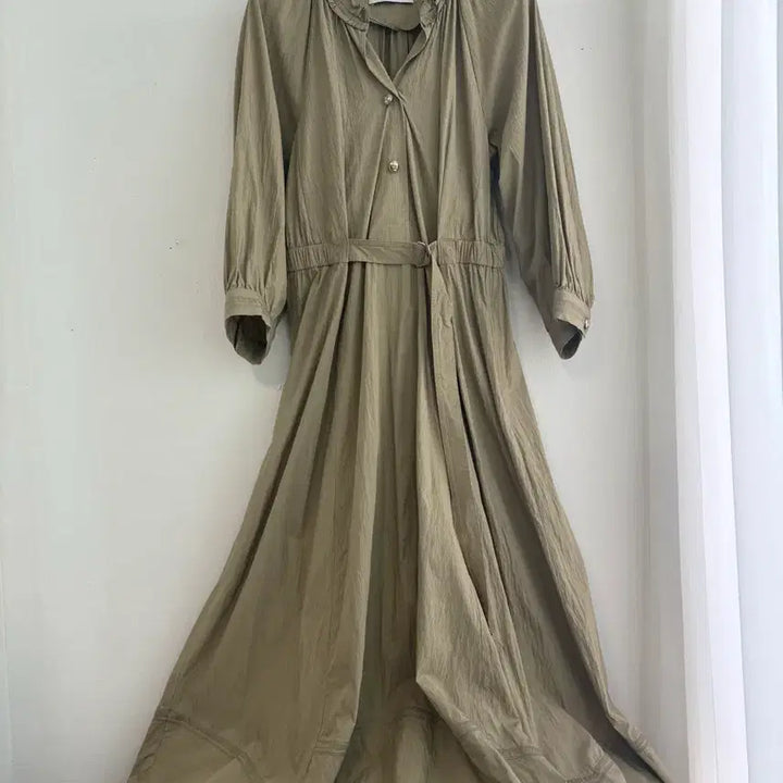 [BUNJANG] DEWL Midi Dress Khaki / DEWL 듀엘 원피스 시슬리 타임 마인 마쥬 보브