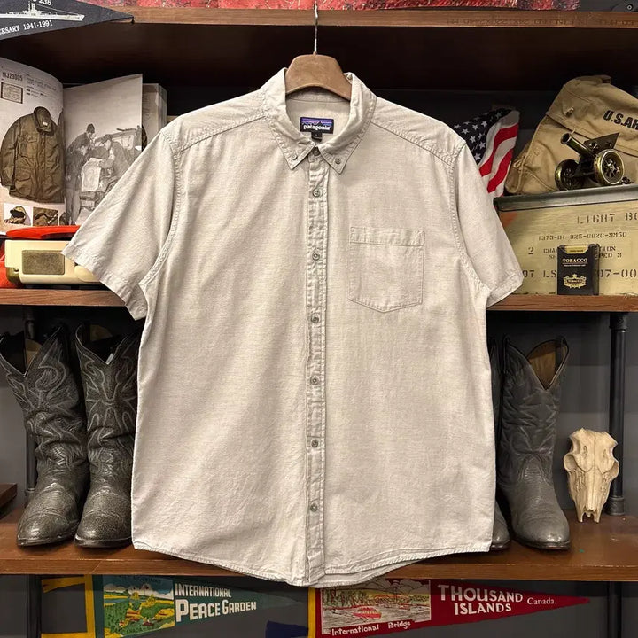 [BUNJANG] Patagonia Organic Cotton Basic Button-Down Oxford Shirt / 파타고니아 오가닉코튼 베이직 버튼다운 옥스포드 셔츠 N1290