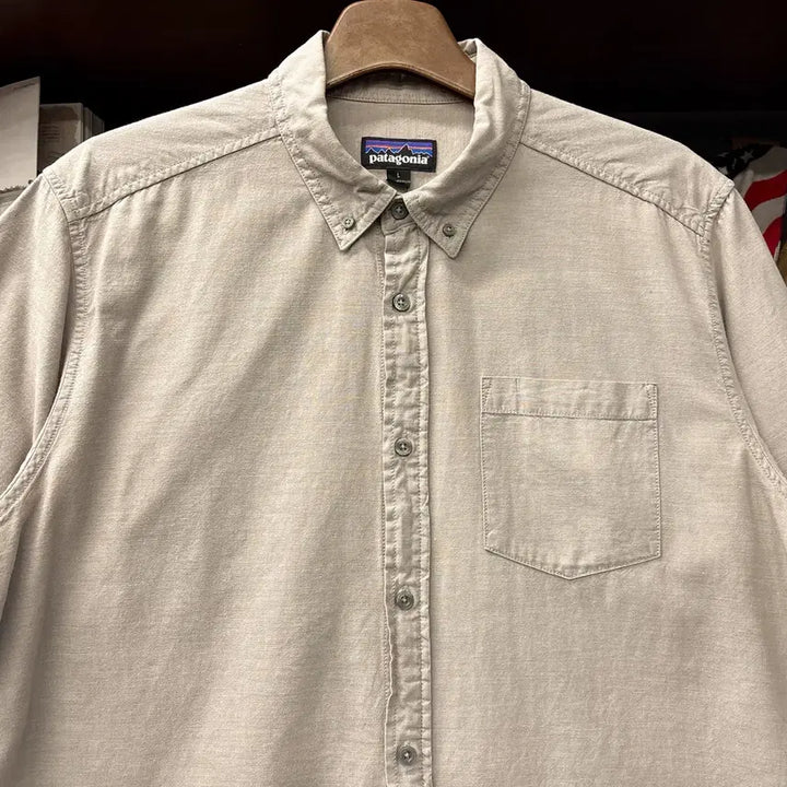 [BUNJANG] Patagonia Organic Cotton Basic Button-Down Oxford Shirt / 파타고니아 오가닉코튼 베이직 버튼다운 옥스포드 셔츠 N1290
