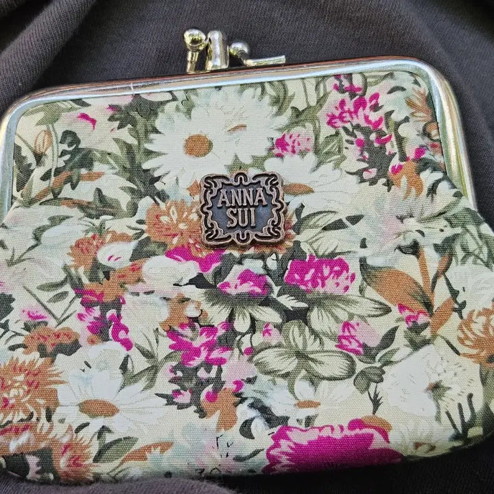 [BUNJANG] Anna Sui Flower Pattern Coin Purse / 마지막 할인]안나수이 플라워 패턴 동전 지갑/빈티지 지갑