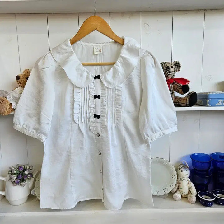 [BUNJANG] ARROW Ribbon Frill Blouse / ARROW(애로우) 리본 프릴 블라우스