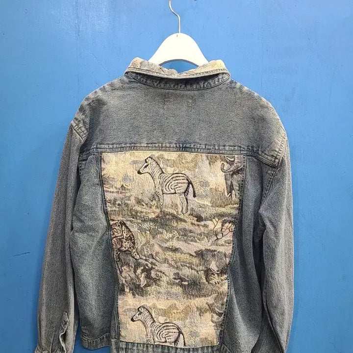 [BUNJANG] Tantrums India Western Vintage Denim Trucker Jacket / 희귀 인디아 웨스턴 빈티지 데님 트러커자켓