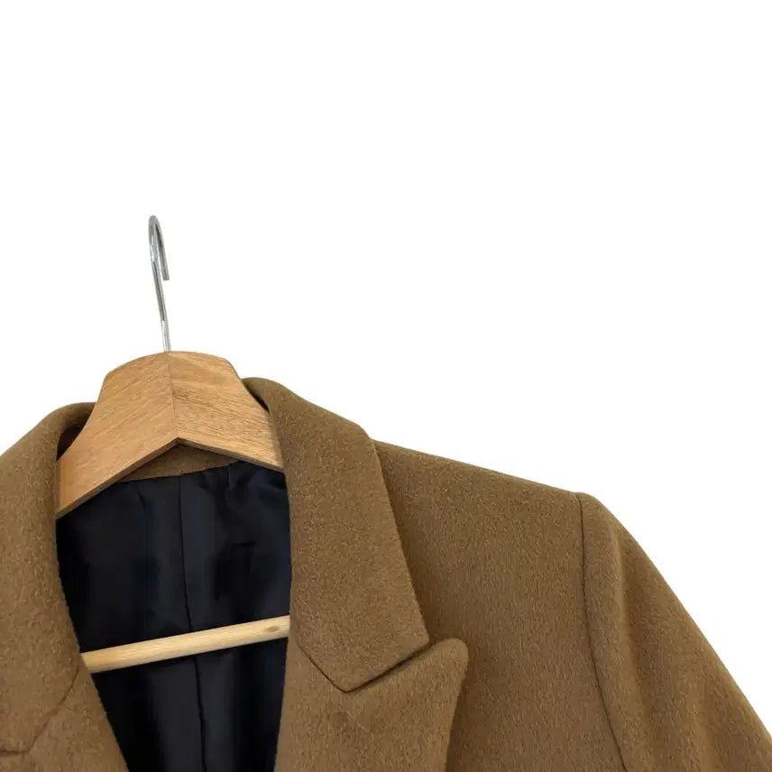 [BUNJANG] System Wool Cashmere Double Coat Beige 66 / 시스템 한섬 울 캐시미어 더블 코트 베이지 66 정품