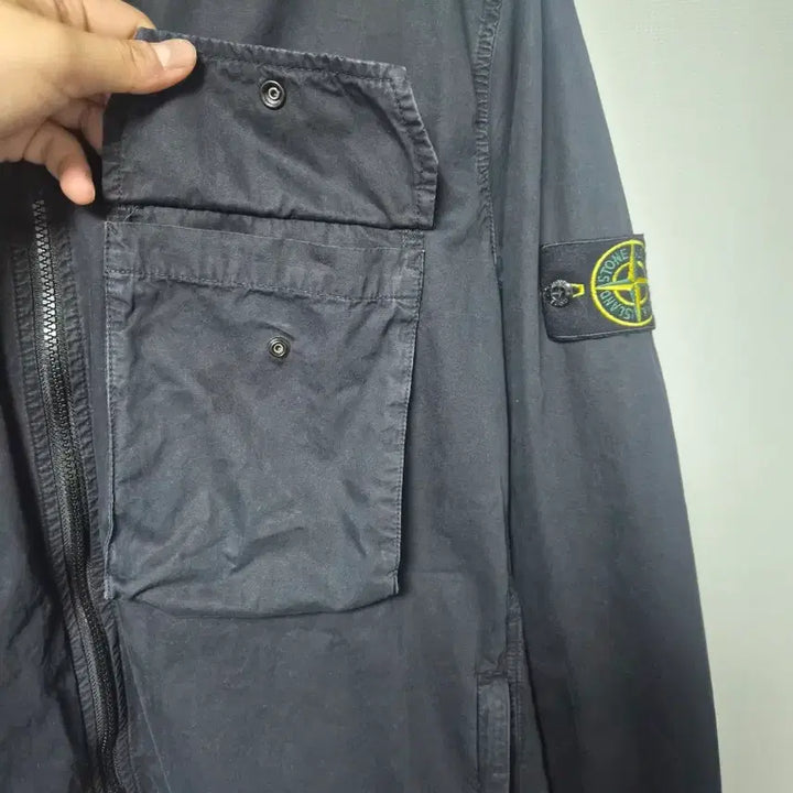 [BUNJANG] Stone Island Old Effect Hooded Overshirt XXL / 스톤아일랜드 올드이펙트 후드 오버셔츠