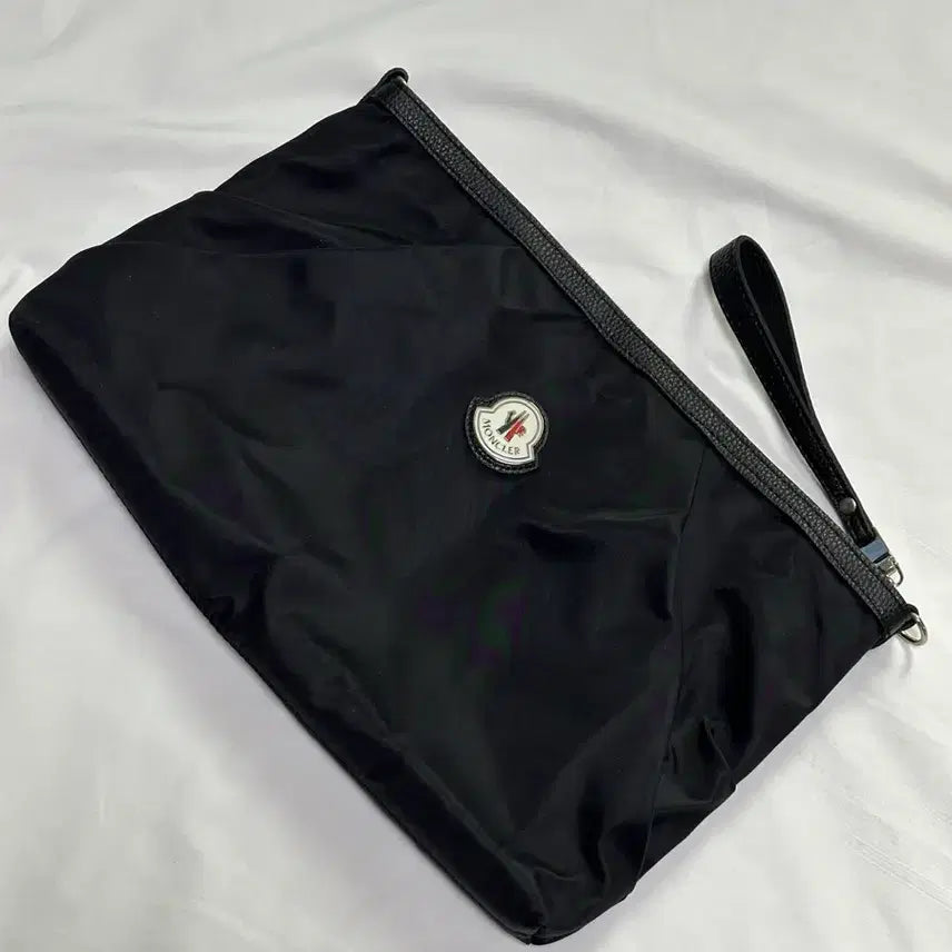 [BUNJANG] Black Nylon Clutch Bag / 블랙 클러치백