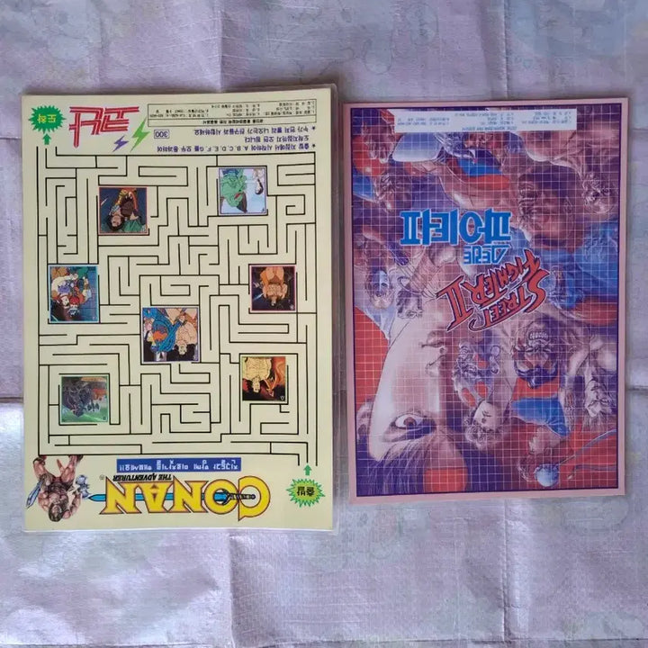 [BUNJANG] Street Fighter &amp; Detective Conan Coasters Set / 스트리트파이터. 코난 책받침