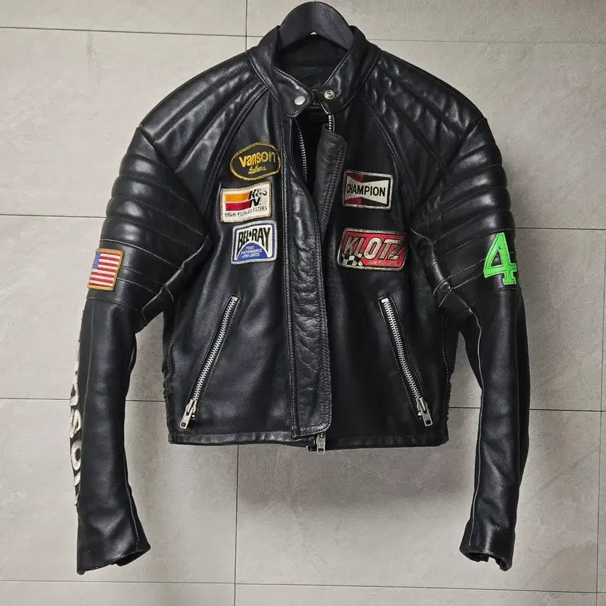 [BUNJANG] Vanson TC Patch Rider Jacket Size 40 / VANSON 밴슨 TC 와펜 라이더 자켓 40사이즈