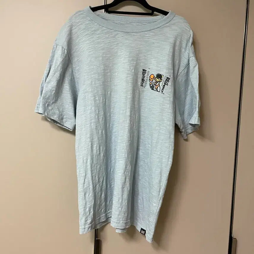 [BUNJANG] Brownbreath Light Blue Graphic T-Shirt / 브라운브레스 반팔티 라이트 블루