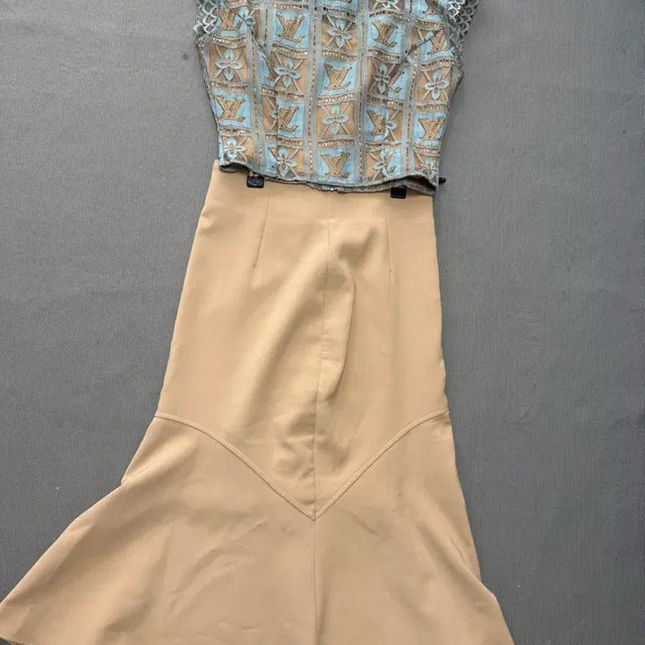 [BUNJANG] Louis Vuitton Inspired Two-Piece Set / 여신셋업