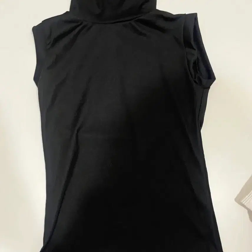 [BUNJANG] Turtleneck Sleeveless Top / 목폴라 민소매