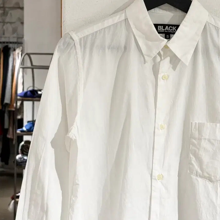 [BUNJANG] Comme des Garçons Black White Gradient Shirt / 꼼데가르송 블랙 화이트 그라데이션 셔츠