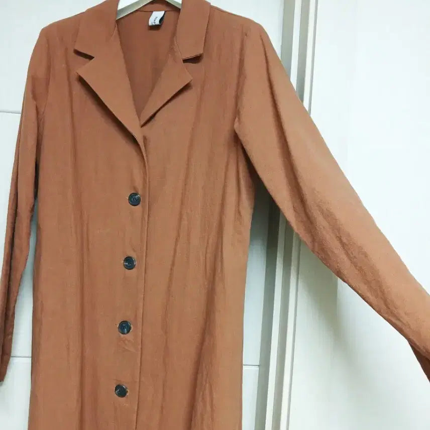 [BUNJANG] Linen Jacket Camel / 2회착용) 원피스나 트렌치로 가능한 린넨자켓