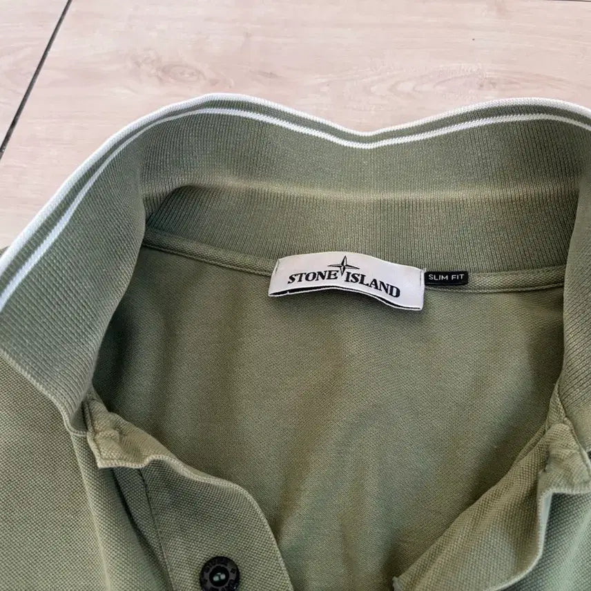 [BUNJANG] Stone Island Polo Shirt (New Model) / 신형탭 스톤 스톤아일랜드 카라티 100 95