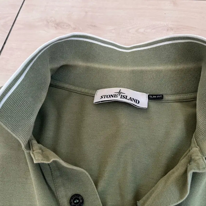 [BUNJANG] Stone Island Polo Shirt (New Model) / 신형탭 스톤 스톤아일랜드 카라티 100 95