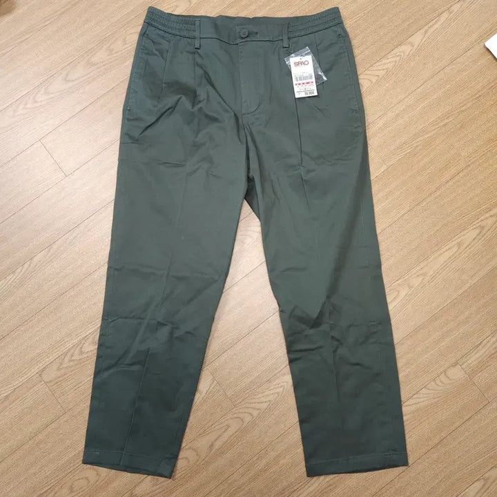 [BUNJANG] SPAO Khaki Cotton Pants (New) Size 32 / 스파오 카키색 면바지 (새상품) 32
