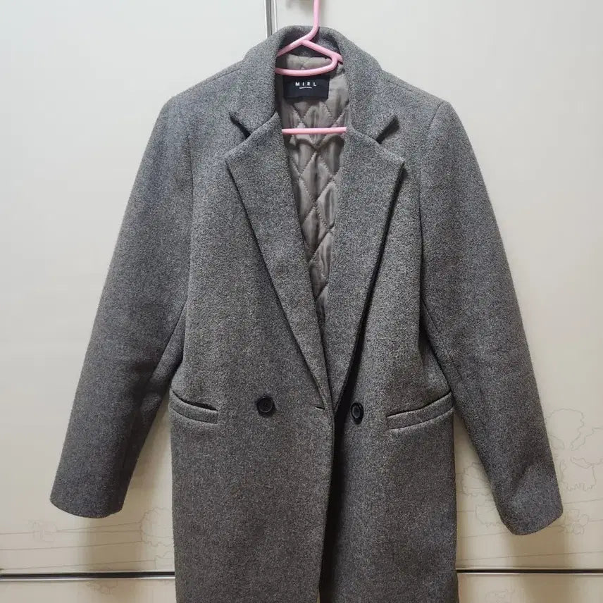 [BUNJANG] Charcoal Quilted Coat / 차콜누빔코트