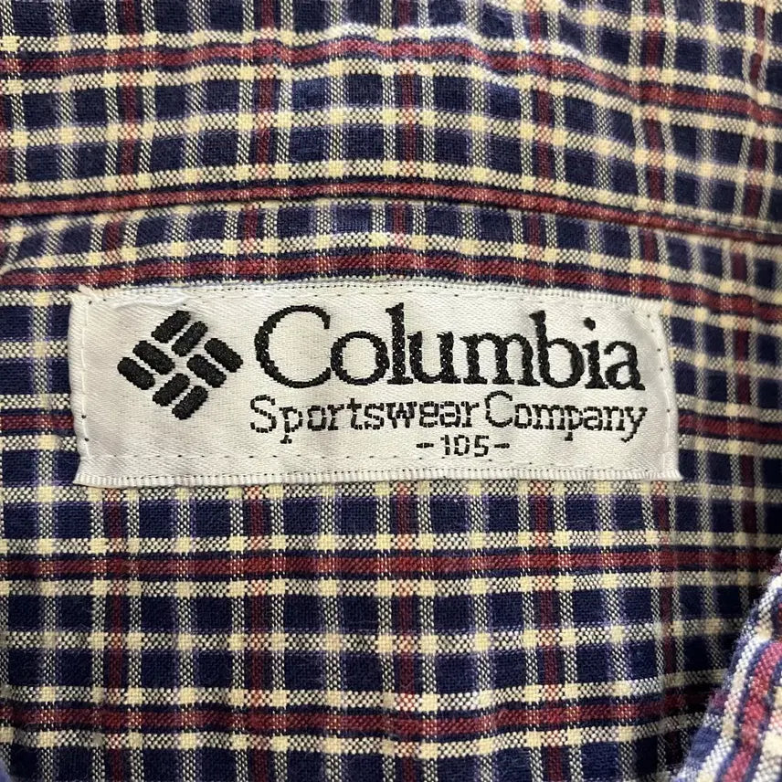 [BUNJANG] Columbia Check Short Sleeve Shirt / N48 컬럼비아 체크 반팔셔츠