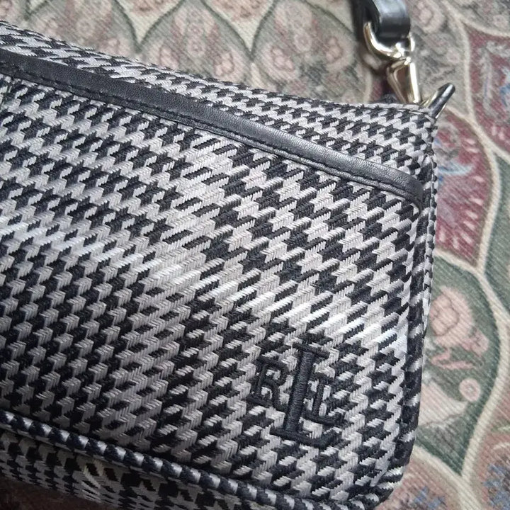 [BUNJANG] Ralph Lauren Houndstooth Check Shoulder Bag / 랄프로렌 하운드투스 체크 숄더백