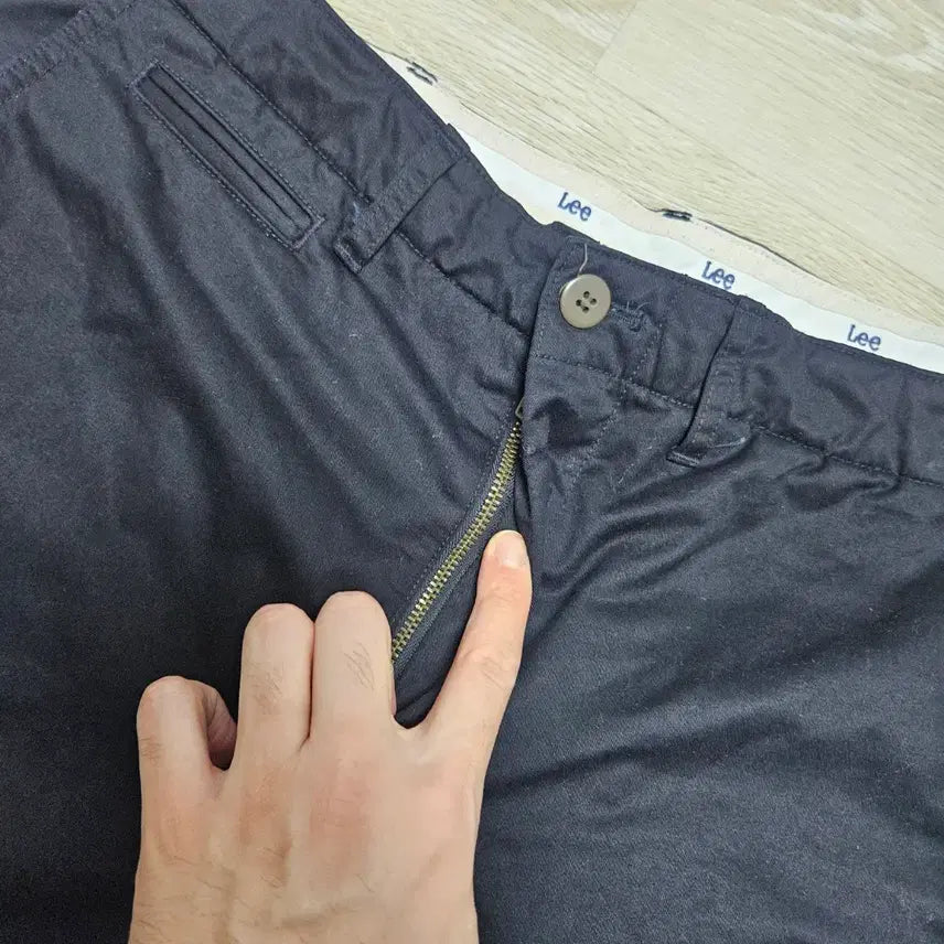 [BUNJANG] Lee Black Cotton Pants / Lee 검정색 면바지