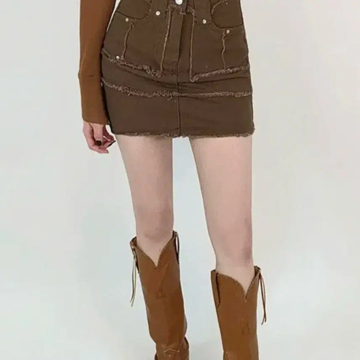 [BUNJANG] Vintage Mini Skirt / 빈티지 미니스커트
