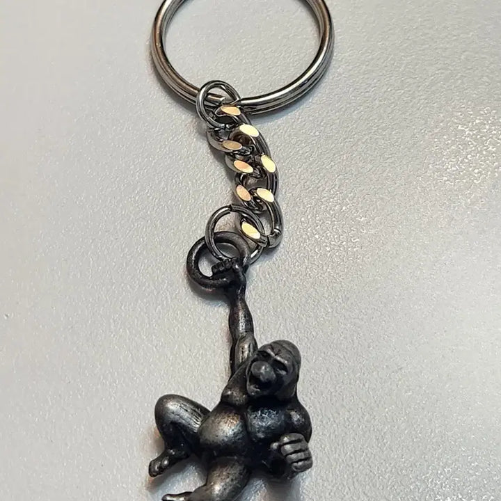[BUNJANG] Gorilla Design Metal Key Holder Keychain / 고릴라 디자인 키링 메탈 키홀더