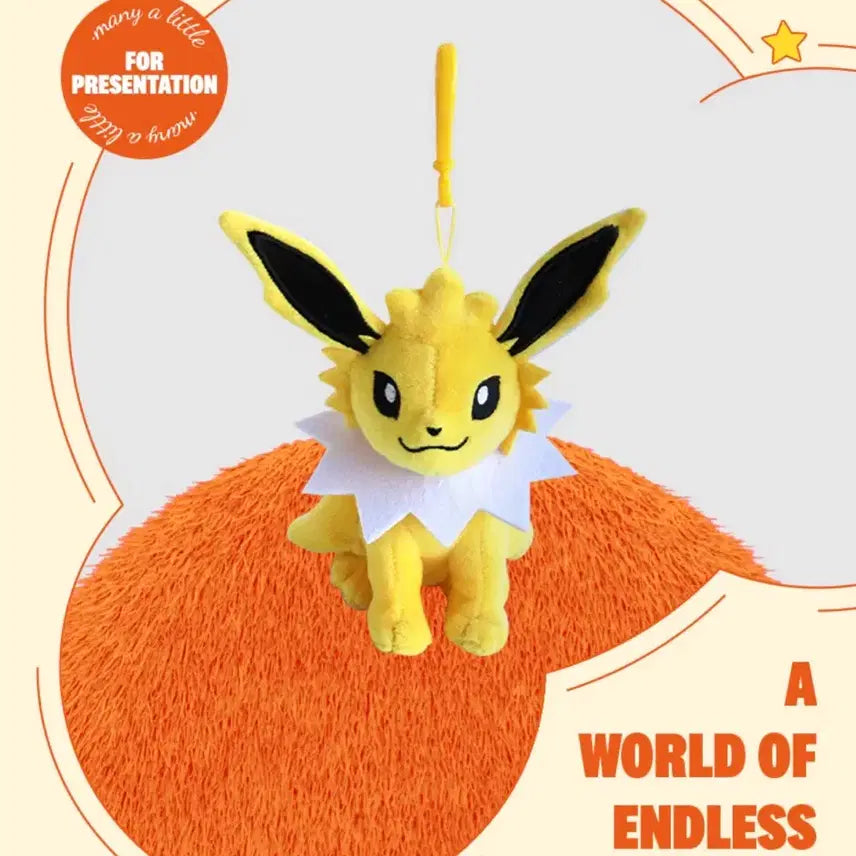 [BUNJANG] Maneari Little Pokemon Thunderbolt Doll Keychain (Authentic, New) / 포켓몬 쥬피썬더 인형 키링 정품 (새상품) 일괄 할인