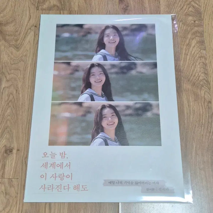 [BUNJANG] Cynthia Character A3 Poster / <오늘밤, 세계에서 이 사랑이 사라진다 해도> 오세이사 신시아 포스터