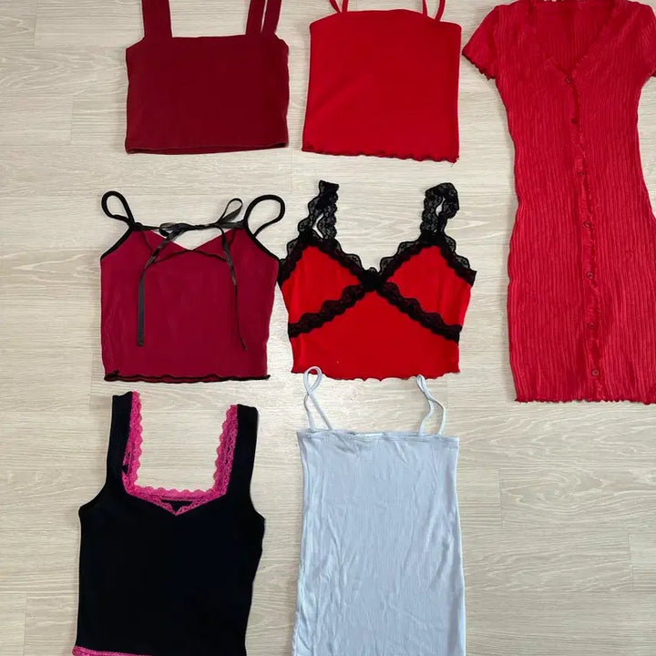 [BUNJANG] Sleeveless Halterneck Tube Top / 민소매 홀터넥 탱크탑 튜브탑  bj의상 방송복