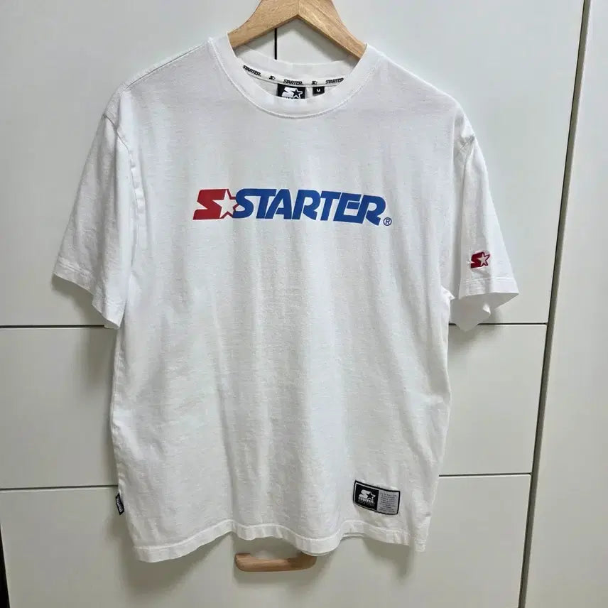 [BUNJANG] Starter White Short-Sleeve T-Shirt M / 스타터 화이트 반팔티셔츠 M