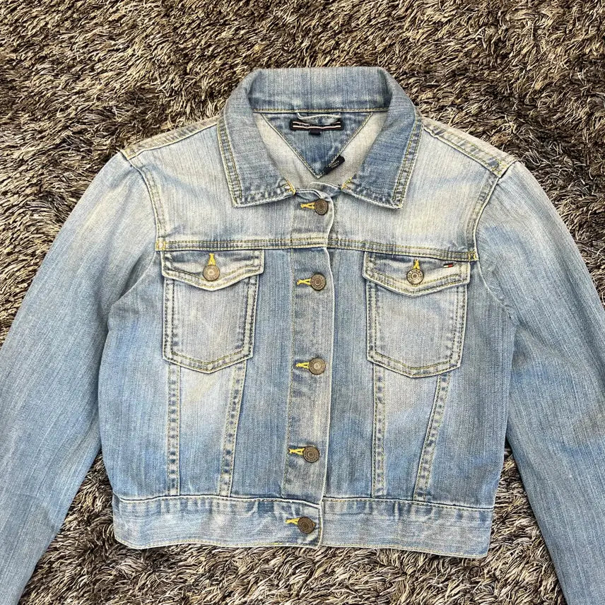 [BUNJANG] Tommy Hilfiger Cropped Denim Jacket (Size 164) / 타미힐피거 크롭 데님 청자켓 (164)