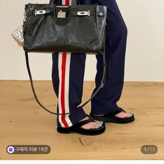 [BUNJANG] Blanc Genuine Leather Scrap Bag Shoulder Bag / 블랑 소가죽 스크랩백 숄더백 거의 새거 한번 사용!