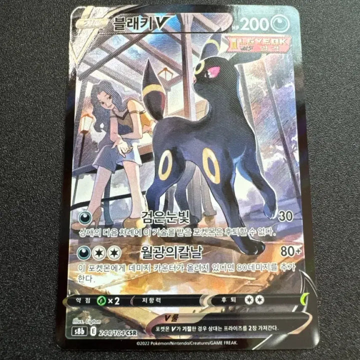 [BUNJANG] Pokemon Blacky V CSR A+ Grade / 포켓몬) 블래키 V CSR A+급