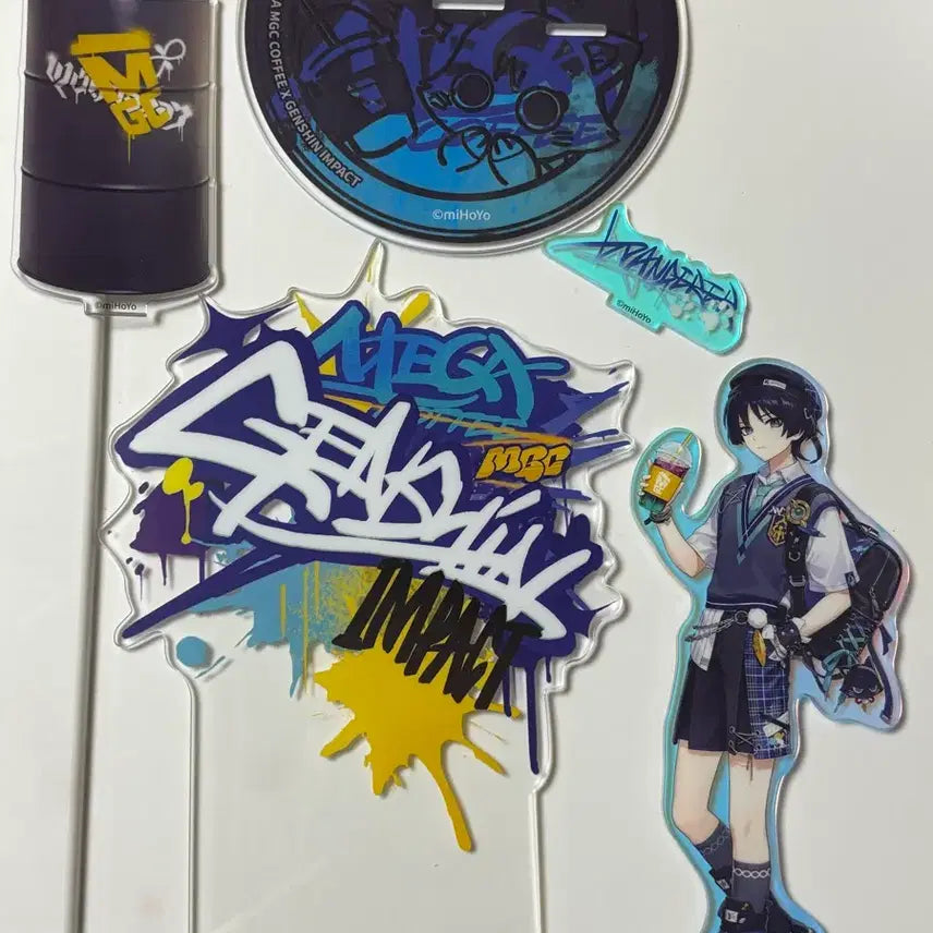 [BUNJANG] Genshin Impact Wanderer Mega Coffee Acrylic Stand / 원신 방랑자 메가커피 아크릴