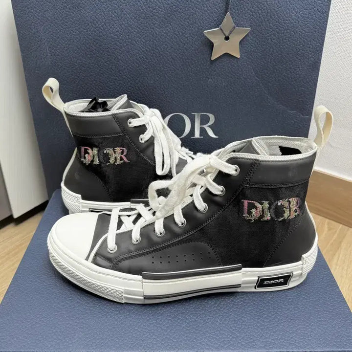 [BUNJANG] Dior B23 Flower High-Top Sneakers Size 41 / 디올 b23 플라워 스니커즈 하이탑 41