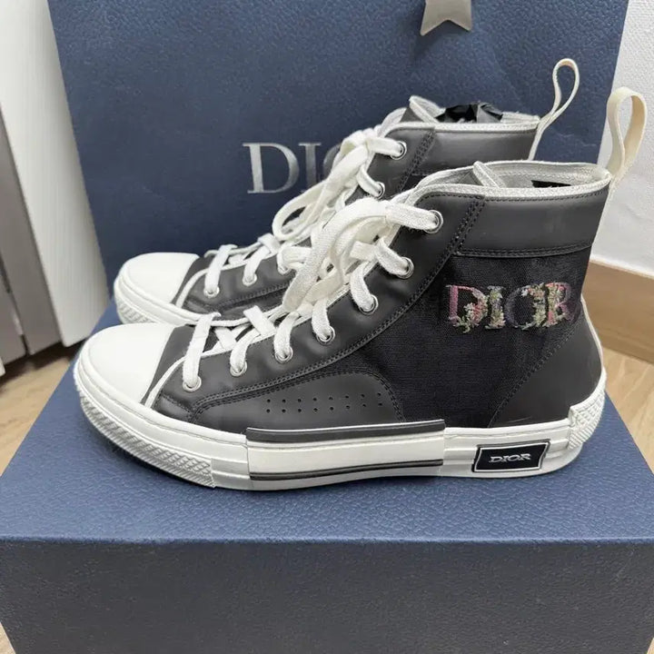 [BUNJANG] Dior B23 Flower High-Top Sneakers Size 41 / 디올 b23 플라워 스니커즈 하이탑 41