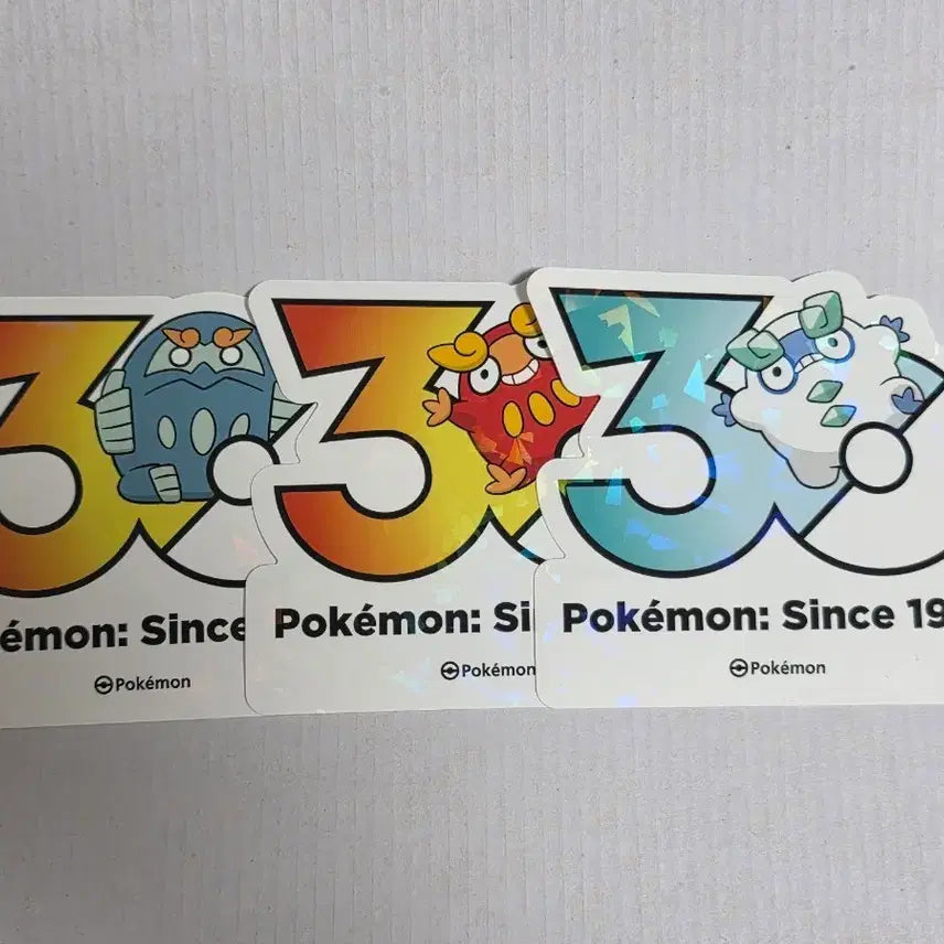 [BUNJANG] Pokemon 30th Anniversary Dalmakwha &amp; Bulbidam Stickers Bundle Set / (일괄) 달막화 불비달마 포켓몬 30주년 스티커