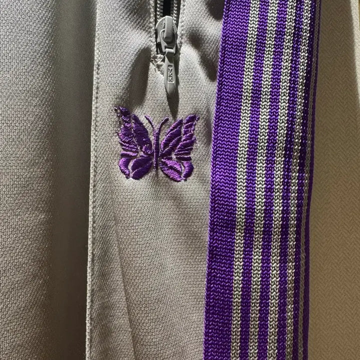 [BUNJANG] Needles Track Pants Grey/Purple M / Needles 니들스 트랙 팬츠 그레이/퍼플