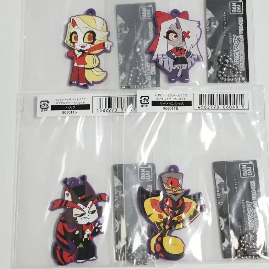 [BUNJANG] Hazbin Hotel Gashapon Rubber Mascot 10-Piece Full Set (Sealed) / 해즈빈 호텔 가샤폰 러버 마스코트 가챠 10종 풀세트 (미개봉)