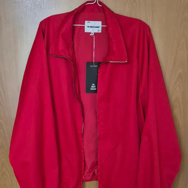 [BUNJANG] The Raw Cows Silky Gabardine Blouson Jacket Blue Red Size 2 / 더뤡코즈 실키개버딘  자켓 블루종 레드  2사이즈