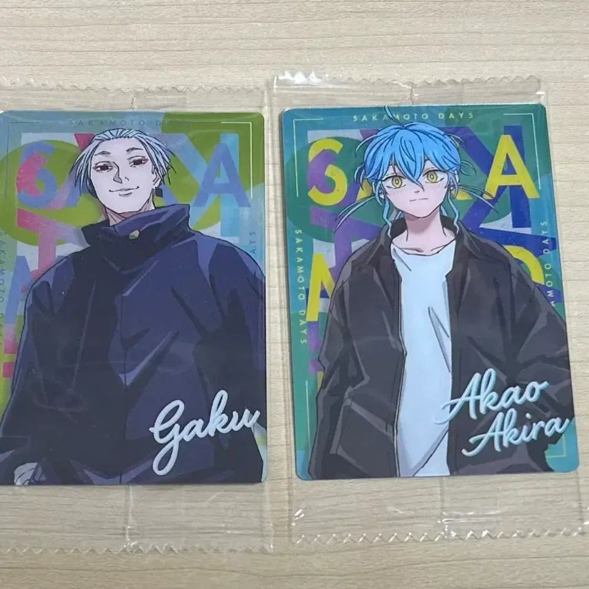 [BUNJANG] Sakamoto Days Gaku &amp; Akira Wafer Card Bundle Set / 사카데이 사카모토데이즈 가쿠 / 아키라 웨하스 카드 일괄