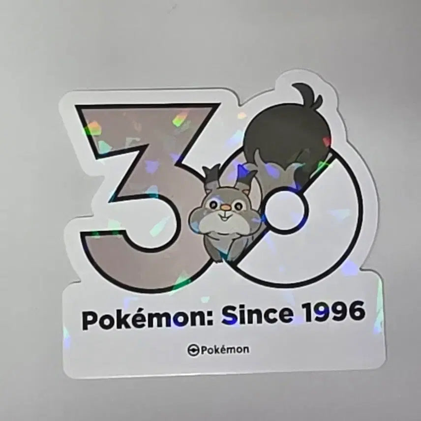 [BUNJANG] Pokemon 30th Anniversary Logo Sticker Set / 포켓몬 30주년 기념 로고 스티커 탐리스